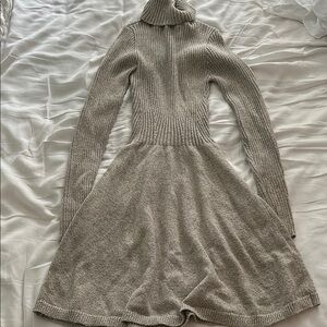 abercrombie tan sweater dress